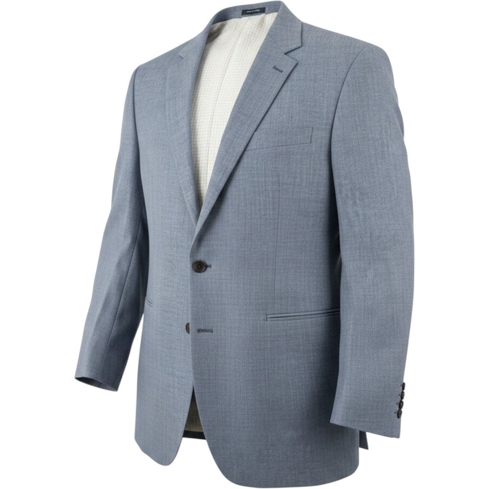 Ralph Lauren Mens 44L Blazer Blue Wool Silk Linen Sport Coat Dillard's Exclusive